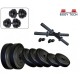 Body Tech 50Kg-Combo With 15 Inches Dumbells Rod 